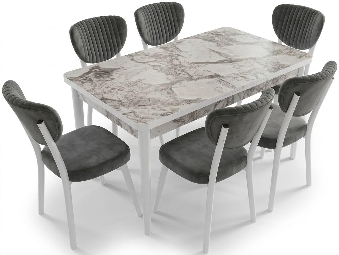 Set de masa si scaune Kelebek ES-4001 (6 scaune)