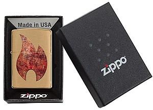 Bricheta Zippo Rusty Flame Design 29878