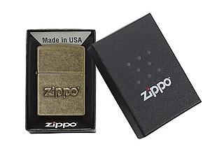 Bricheta Zippo Stamp Antique Brass 28994