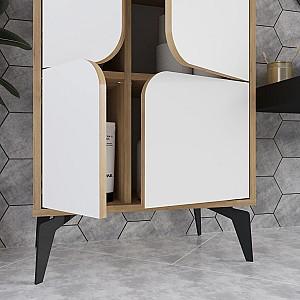Dulap DECO Spark Stejar Sonoma(Bej)/Alb