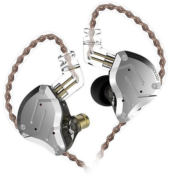 Casti KZ Acoustics ZS10 PRO Silver-Black