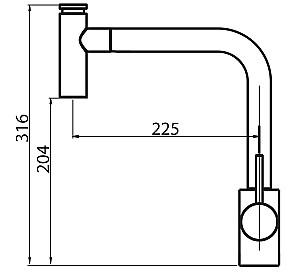 Robinet bucatarie Helika 7783-111 Silica