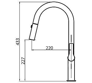 Robinet bucatarie Helika 7723-710 White