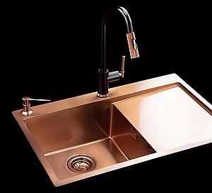 Robinet bucatarie Helika 7023-601C Black metallic copper