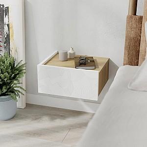Noptiera DECO Onda White / Saphire Oak