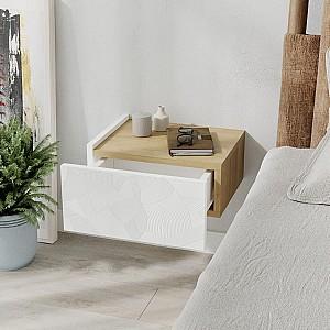 Noptiera DECO Onda White / Saphire Oak