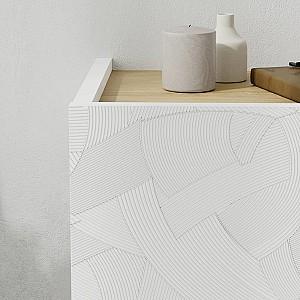 Noptiera DECO Onda White / Saphire Oak