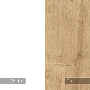 Noptiera DECO Onda White / Saphire Oak