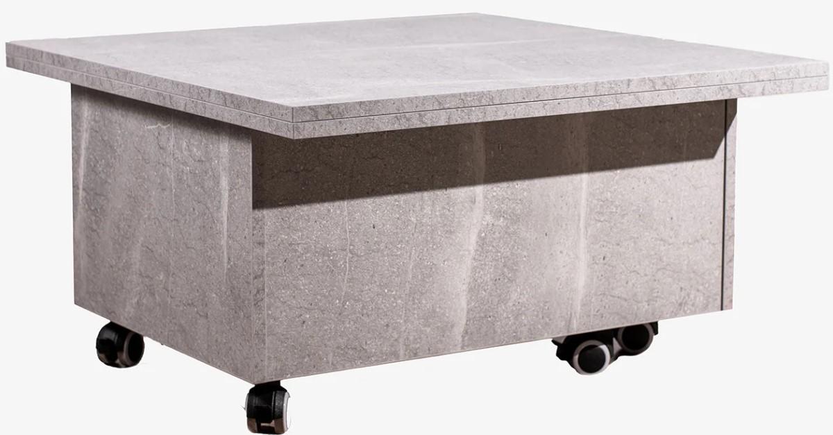 Masuta de cafea, reviste Flat Tabloid 3in1 Marble Grey