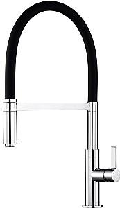 Robinet bucatarie Helika 7003-001 Chrome+black silicone hose