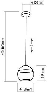 Lustra TK Lighting Amber 6767 Black