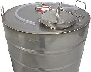 Butoi de inox IPS GROUP INOX 105 l ( cu robinet, aerator, furtun)