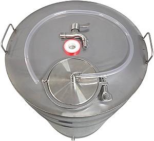 Butoi de inox IPS GROUP INOX 150 l ( cu robinet, aerator, furtun)