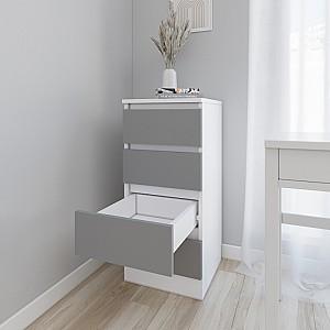 Comoda Smartex T1 40 cm Alb / Grafit