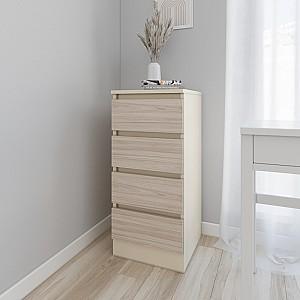 Comoda Smartex T1 40 cm Ivory / Stejar Deschis