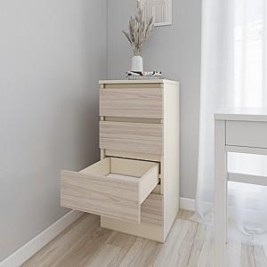 Comoda Smartex T1 40 cm Ivory / Stejar Deschis