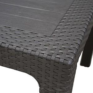 Masa de gradina Heniver Rattan 90x150 Maro