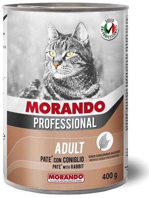 Hrana umeda pentru pisici Morando Professional Pate Rabbit 400g