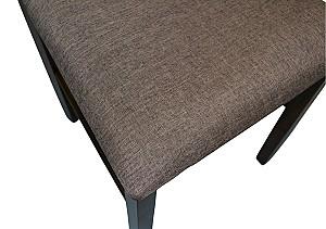 Set de masa si scaune Evelin HV-24V Burnish Oak + 6 scaune GLORIA Burnish Oak / Ekea12 Dark Brown
