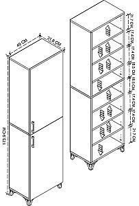 Dulap penal Bofigo 12-80-01 White