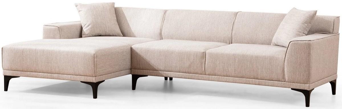 Canapea coltar Trendy Petra L Corner Alb