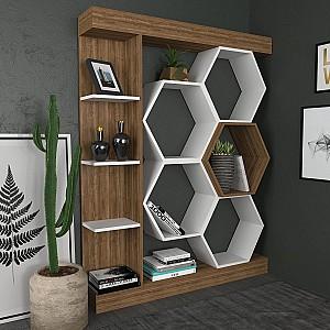 Etajera Trendy Sueno Alb/Nuc (Maro)