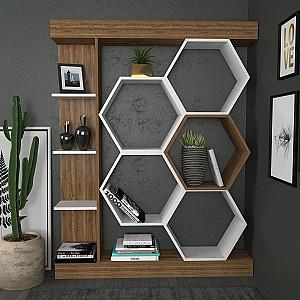 Etajera Trendy Sueno Alb/Nuc (Maro)