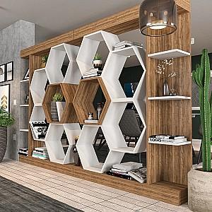 Etajera Trendy Sueno Alb/Nuc (Maro)