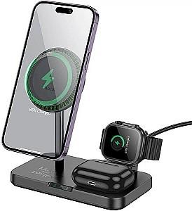 Incarcator telefon HOCO CQ12 Joyfull 3in1 Black