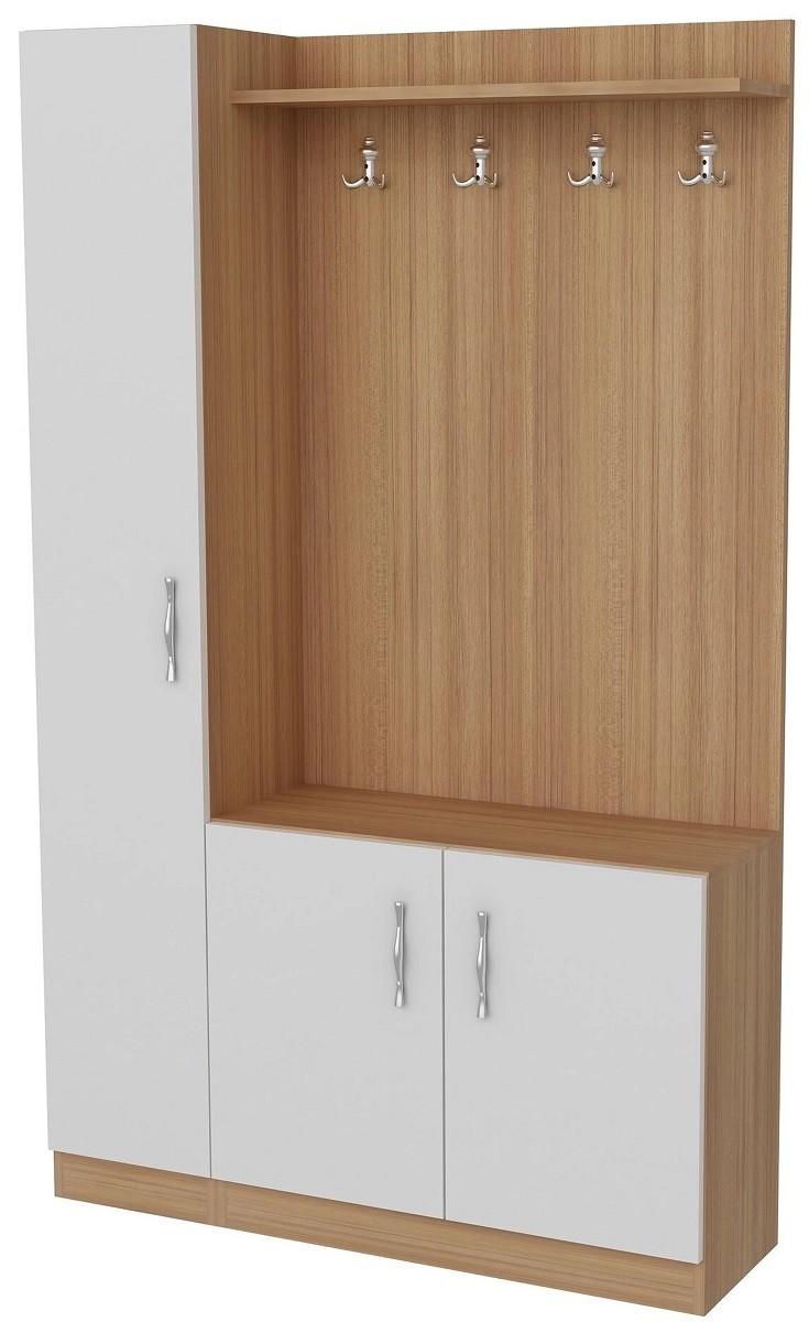 Antreu Trendy Naturel Alb/Teak (Maro)