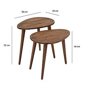 Masuta de cafea, reviste Trendy Dulce Nuc (Maro)