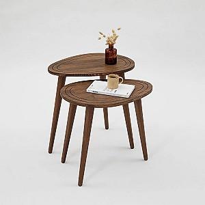 Masuta de cafea, reviste Trendy Dulce Nuc (Maro)