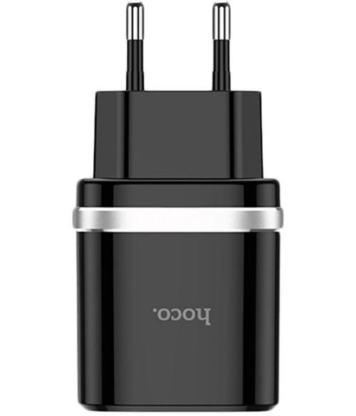 Incarcator telefon HOCO C12Q + Micro-USB Black