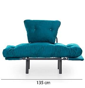 Fotoliu Trendy Nitta Single Verde Petrol