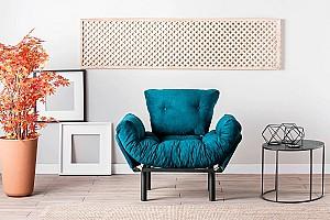 Fotoliu Trendy Nitta Single Verde Petrol
