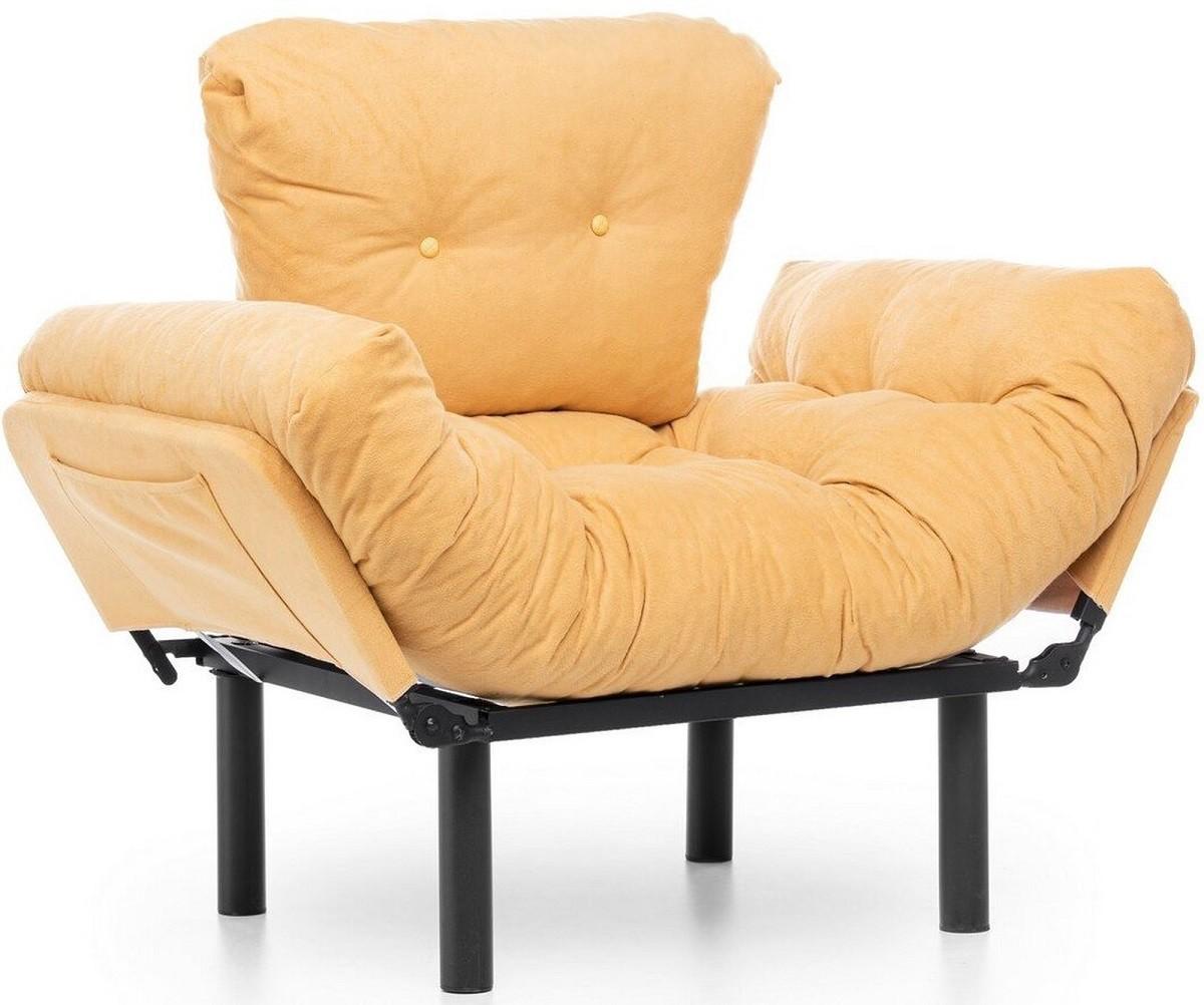 Fotoliu Trendy Nitta Single Mustar (Galben)