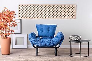Fotoliu Trendy Nitta Single Albastru