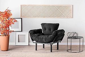Fotoliu Trendy Nitta Single Negru