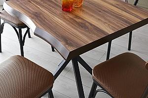 Masa Trendy Safir 1462 Nuc (Maro)/Negru