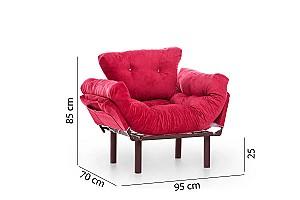 Fotoliu Trendy Nitta Single Maroon (Rosu)