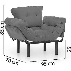 Fotoliu Trendy Nitta Single Gri