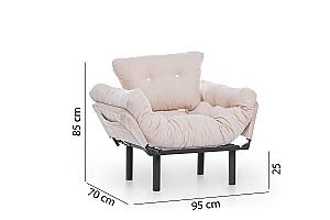 Fotoliu Trendy Nitta Single Crem (Bej)