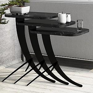 Masuta de cafea, reviste Trendy Pion Marmura neagra