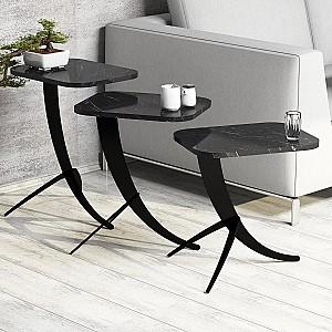 Masuta de cafea, reviste Trendy Pion Marmura neagra