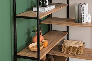 Etajera Trendy Edra Rafix Pinul Atlantic (Maro)/Negru