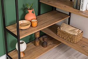 Etajera Trendy Edra Rafix Pinul Atlantic (Maro)/Negru