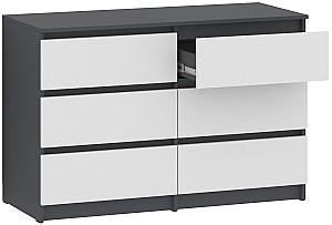 Comoda Pehotin NS-6 Antracit / Alb