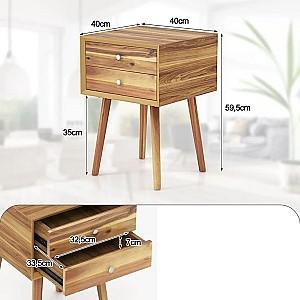 Noptiera Costway HU10553NA Natural (Maro)