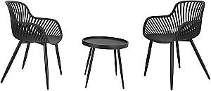 Set mobila de gradina Jumi OM-614345 Negru
