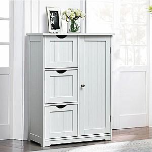 Comoda Costway HW66236WH Alb